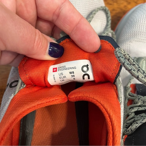 On Running On Cloudnova silver gray orange size women’s 8 - Picture 12 of 12